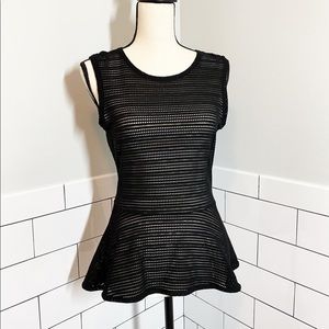 BCBG lace mesh tank